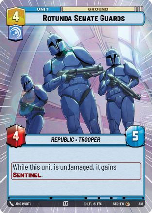 Rotunda Senate Guards (819) (Hyperspace Foil) (819) [Secrets of Power] - Fantasy Flight Games - Card Brawlers | Quebec | Canada |