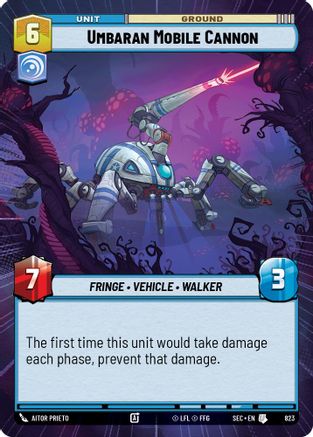 Umbaran Mobile Cannon (823) (Hyperspace Foil) (823) [Secrets of Power] - Fantasy Flight Games - Card Brawlers | Quebec | Canada |