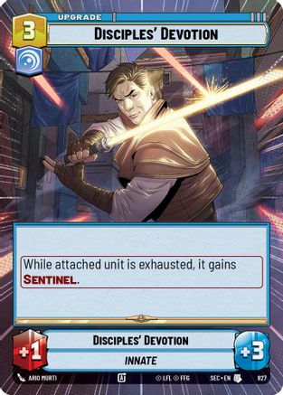 Disciples' Devotion (827) (Hyperspace Foil) (827) [Secrets of Power] - Fantasy Flight Games - Card Brawlers | Quebec | Canada |