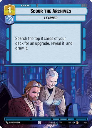 Scour the Archives (828) (Hyperspace Foil) (828) [Secrets of Power] - Fantasy Flight Games - Card Brawlers | Quebec | Canada |