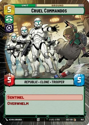 Cruel Commandos (842) (Hyperspace Foil) (842) [Secrets of Power] - Fantasy Flight Games - Card Brawlers | Quebec | Canada |