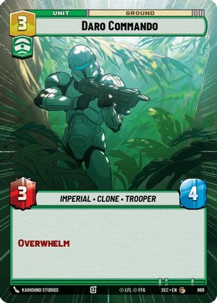 Daro Commando (869) (Hyperspace Foil) (869) [Secrets of Power] - Fantasy Flight Games - Card Brawlers | Quebec | Canada |