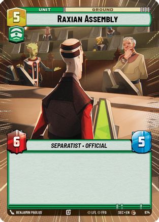 Raxian Assembly (874) (Hyperspace Foil) (874) [Secrets of Power] - Fantasy Flight Games - Card Brawlers | Quebec | Canada |