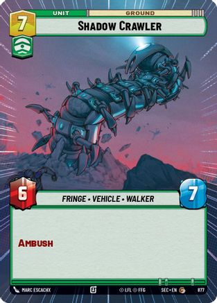 Shadow Crawler (877) (Hyperspace Foil) (877) [Secrets of Power] - Fantasy Flight Games - Card Brawlers | Quebec | Canada |