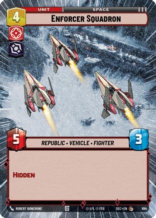 Enforcer Squadron (894) (Hyperspace Foil) (894) [Secrets of Power] - Fantasy Flight Games - Card Brawlers | Quebec | Canada |