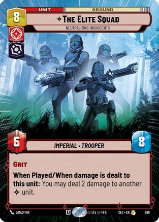 The Elite Squad - Neutralizing Insurgents (Hyperspace Foil) (899) (899) [Secrets of Power] - Fantasy Flight Games - Card Brawlers | Quebec | Canada |