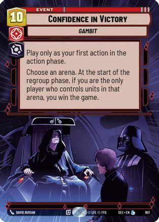 Confidence in Victory (901) (Hyperspace Foil) (901) [Secrets of Power] - Fantasy Flight Games - Card Brawlers | Quebec | Canada |