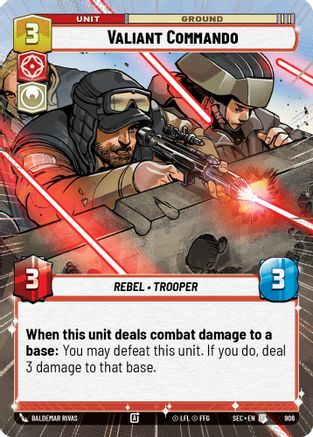 Valiant Commando (906) (Hyperspace Foil) (906) [Secrets of Power] - Fantasy Flight Games - Card Brawlers | Quebec | Canada |