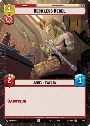 Reckless Rebel (916) (Hyperspace Foil) (916) [Secrets of Power] - Fantasy Flight Games - Card Brawlers | Quebec | Canada |