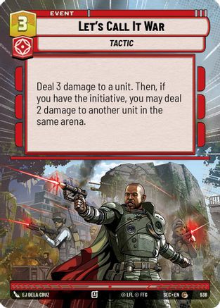 Let's Call It War (936) (Hyperspace Foil) (936) [Secrets of Power] - Fantasy Flight Games - Card Brawlers | Quebec | Canada |