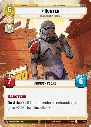 Hunter - Extraordinary Tracker (Hyperspace Foil) (964) (964) [Secrets of Power] - Fantasy Flight Games - Card Brawlers | Quebec | Canada |