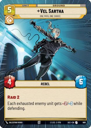 Vel Sartha - One Path, One Choice (Hyperspace Foil) (980) (980) [Secrets of Power] - Fantasy Flight Games - Card Brawlers | Quebec | Canada |