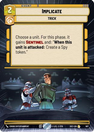 Implicate (987) (Hyperspace Foil) (987) [Secrets of Power] - Fantasy Flight Games - Card Brawlers | Quebec | Canada |