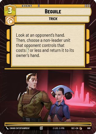 Beguile (989) (Hyperspace Foil) (989) [Secrets of Power] - Fantasy Flight Games - Card Brawlers | Quebec | Canada |