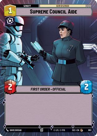 Supreme Council Aide (993) (Hyperspace Foil) (993) [Secrets of Power] - Fantasy Flight Games - Card Brawlers | Quebec | Canada |