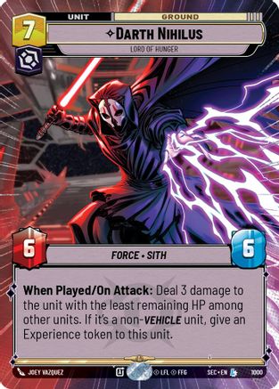 Darth Nihilus - Lord of Hunger (Hyperspace Foil) (1000) (1000) [Secrets of Power] - Fantasy Flight Games - Card Brawlers | Quebec | Canada |