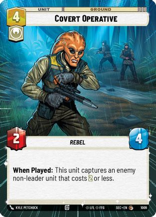 Covert Operative (1009) (Hyperspace Foil) (1009) [Secrets of Power] - Fantasy Flight Games - Card Brawlers | Quebec | Canada |