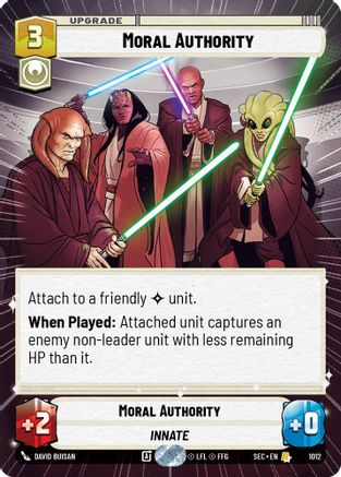 Moral Authority (1012) (Hyperspace Foil) (1012) [Secrets of Power] - Fantasy Flight Games - Card Brawlers | Quebec | Canada |