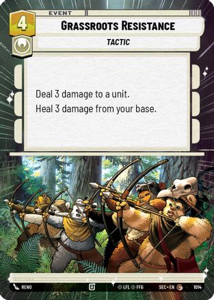 Grassroots Resistance (1014) (Hyperspace Foil) (1014) [Secrets of Power] - Fantasy Flight Games - Card Brawlers | Quebec | Canada |