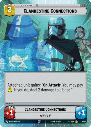 Clandestine Connections (1020) (Hyperspace Foil) (1020) [Secrets of Power] - Fantasy Flight Games - Card Brawlers | Quebec | Canada |