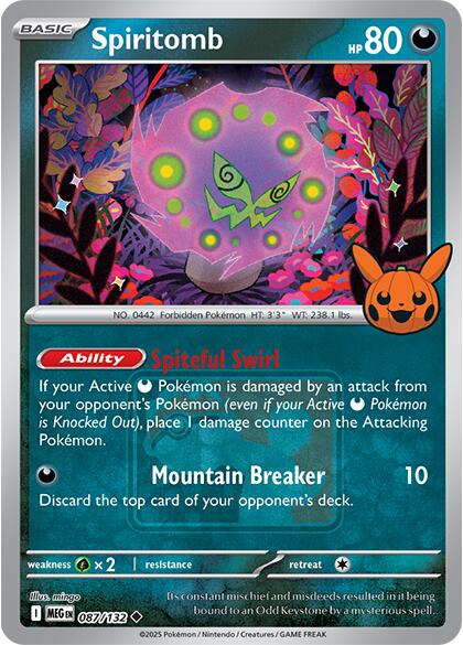 Spiritomb (087/132) (Pokeween 2025) [Miscellaneous Cards] - Pokémon - Card Brawlers | Quebec | Canada |