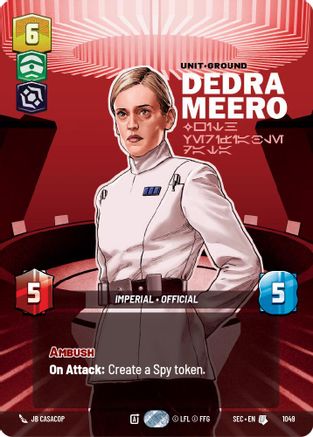 Dedra Meero - With Verifiable Data (Prestige) (1049) (1049) [Secrets of Power] - Fantasy Flight Games - Card Brawlers | Quebec | Canada |