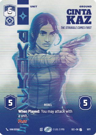 Cinta Kaz - The Struggle Comes First (Prestige) (1077) (1077) [Secrets of Power] - Fantasy Flight Games - Card Brawlers | Quebec | Canada |