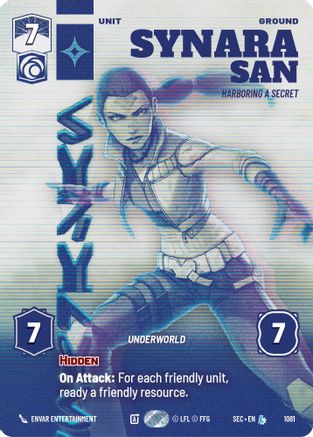 Synara San - Harboring a Secret (Prestige) (1081) (1081) [Secrets of Power] - Fantasy Flight Games - Card Brawlers | Quebec | Canada |
