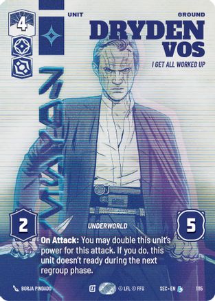 Dryden Vos - I Get All Worked Up (Prestige Foil) (1115) (1115) [Secrets of Power] - Fantasy Flight Games - Card Brawlers | Quebec | Canada |