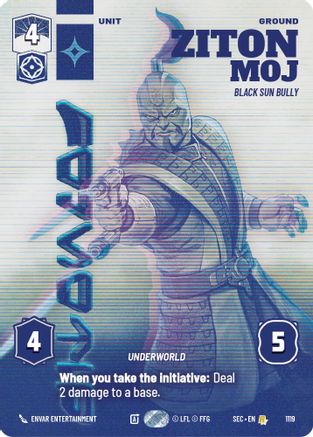 Ziton Moj - Black Sun Bully (Prestige Foil) (1119) (1119) [Secrets of Power] - Fantasy Flight Games - Card Brawlers | Quebec | Canada |