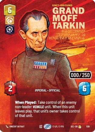 Grand Moff Tarkin - Taking Krennic's Achievement (Serialized) (1139) (1139) [Secrets of Power] - Fantasy Flight Games - Card Brawlers | Quebec | Canada |