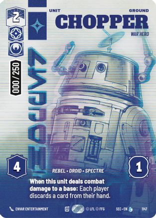 Chopper - War Hero (Serialized) (1147) (1147) [Secrets of Power] - Fantasy Flight Games - Card Brawlers | Quebec | Canada |