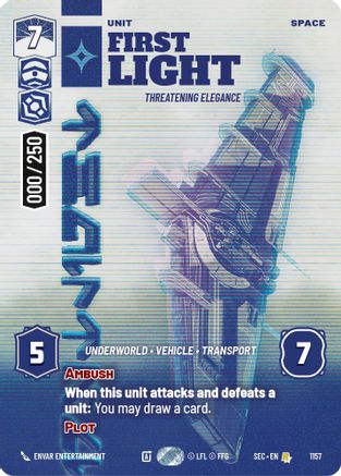 First Light - Threatening Elegance (Serialized) (1157) (1157) [Secrets of Power] - Fantasy Flight Games - Card Brawlers | Quebec | Canada |