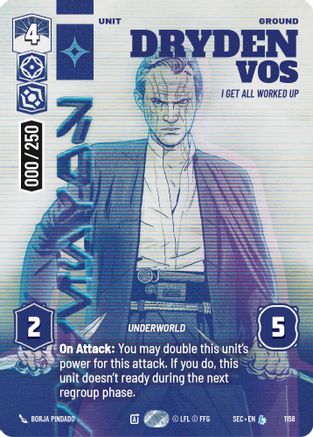 Dryden Vos - I Get All Worked Up (Serialized) (1158) (1158) [Secrets of Power] - Fantasy Flight Games - Card Brawlers | Quebec | Canada |