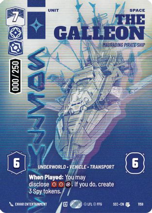 The Galleon - Marauding Pirate Ship (Serialized) (1159) (1159) [Secrets of Power] - Fantasy Flight Games - Card Brawlers | Quebec | Canada |