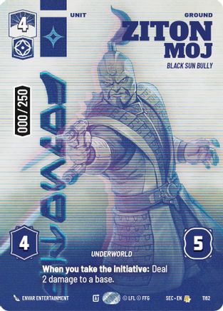 Ziton Moj - Black Sun Bully (Serialized) (1162) (1162) [Secrets of Power] - Fantasy Flight Games - Card Brawlers | Quebec | Canada |