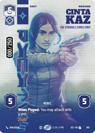 Cinta Kaz - The Struggle Comes First (Serialized) (1163) (1163) [Secrets of Power] - Fantasy Flight Games - Card Brawlers | Quebec | Canada |