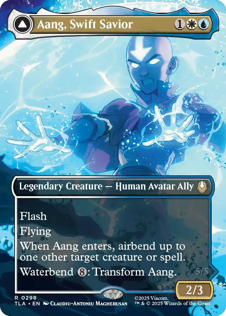 Aang, Swift Savior (298) (Borderless) [Avatar: The Last Airbender] - Magic: The Gathering - Card Brawlers | Quebec | Canada |
