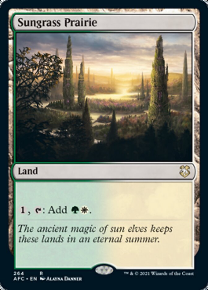 Sungrass Prairie [Dungeons & Dragons: Adventures in the Forgotten Realms Commander] - Magic: The Gathering - Card Brawlers | Quebec | Canada |
