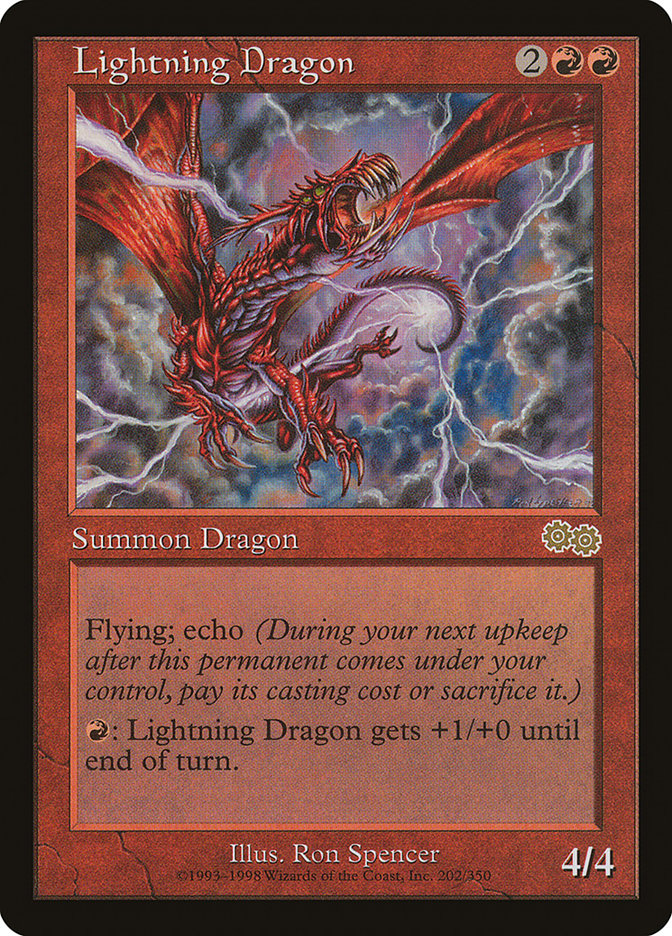 Lightning Dragon [Urza's Saga] - Magic: The Gathering - Card Brawlers | Quebec | Canada |