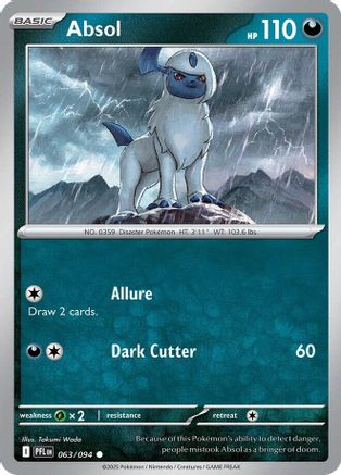 Absol (063/094) [Mega Evolution: Phantasmal Flames] - Pokémon - Card Brawlers | Quebec | Canada |