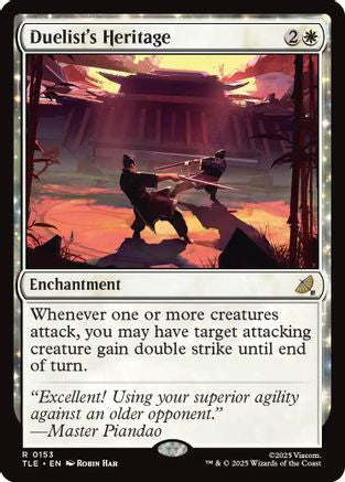 Duelist's Heritage [Avatar: The Last Airbender: Eternal-Legal] - Magic: The Gathering - Card Brawlers | Quebec | Canada |