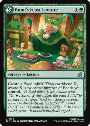 Bumi's Feast Lecture [Avatar: The Last Airbender: Eternal-Legal] - Magic: The Gathering - Card Brawlers | Quebec | Canada |