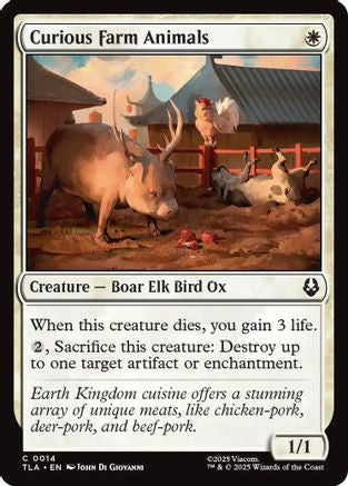 Curious Farm Animals [Avatar: The Last Airbender] - Magic: The Gathering - Card Brawlers | Quebec | Canada |