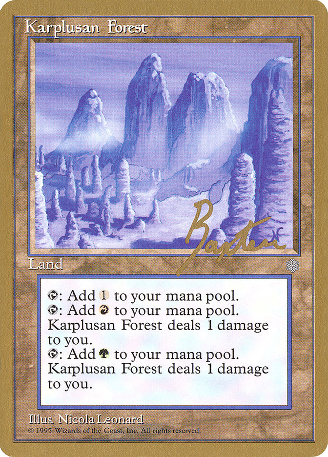 Karplusan Forest (George Baxter) [Pro Tour Collector Set] - Magic: The Gathering - Card Brawlers | Quebec | Canada |