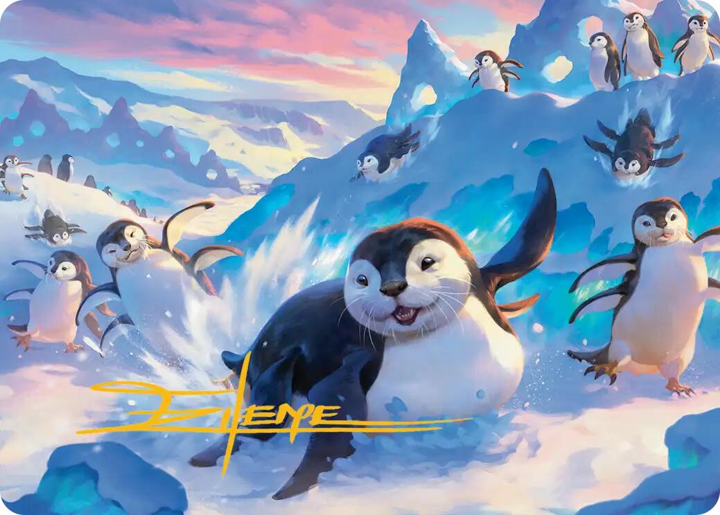 Otter-Penguin Art Card (Gold-Stamped Signature) [Avatar: The Last Airbender Art Series] - Magic: The Gathering - Card Brawlers | Quebec | Canada |