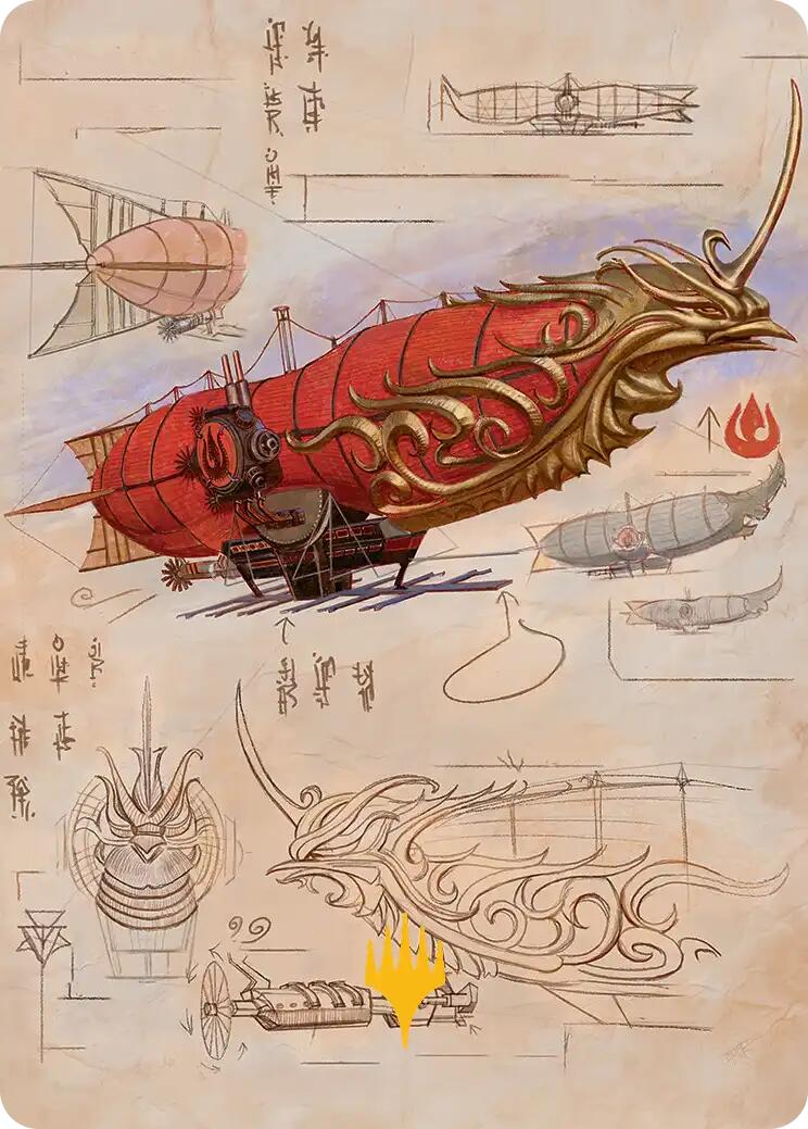 Phoenix Fleet Airship Art Card (Gold-Stamped Planeswalker Symbol) [Avatar: The Last Airbender Art Series] - Magic: The Gathering - Card Brawlers | Quebec | Canada |