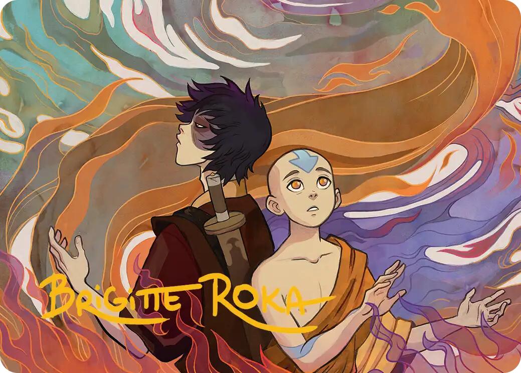 Fated Firepower Art Card (Gold-Stamped Signature) [Avatar: The Last Airbender Art Series] - Magic: The Gathering - Card Brawlers | Quebec | Canada |