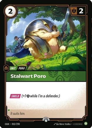 Stalwart Poro (052/298) - Riftbound Organized Play Promotional Cards Foil - Riftbound Organized Play Promotional Cards - Card Brawlers | Quebec | Canada |