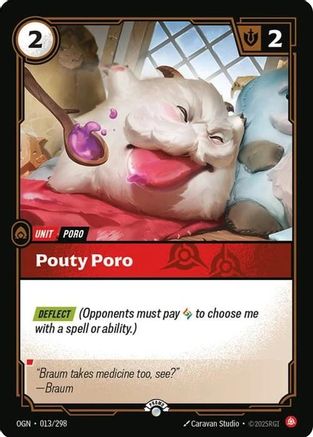 Pouty Poro (013/298) - Riftbound Organized Play Promotional Cards Foil - Riftbound Organized Play Promotional Cards - Card Brawlers | Quebec | Canada |